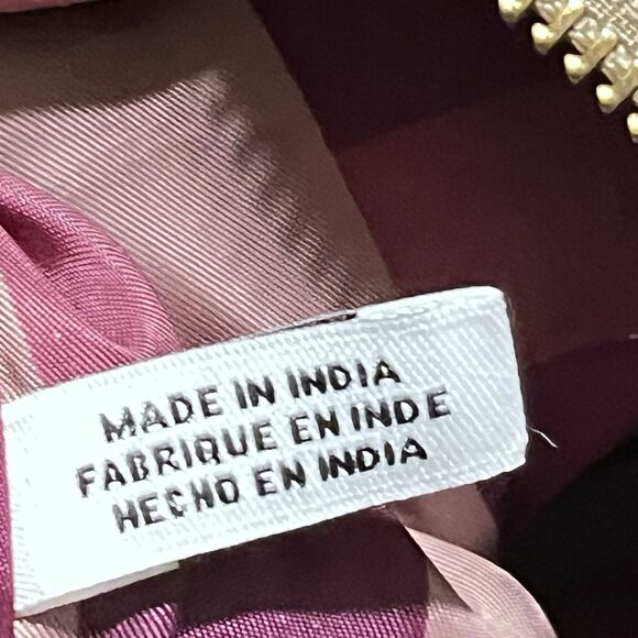 Kooba Leather Tote Bag Brown Zip Gusset Sides Expandable Front Pocket Shoulder - Picture 9 of 15